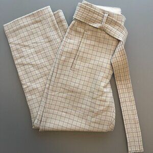 Wilfred Aritizia Plaid Tie-Front Pant